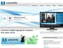 Tablet Screenshot of concerto-signage.org